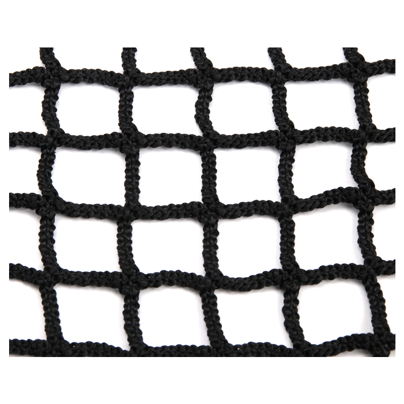 Factory Price Heavy Duty Durable Black UV Resistance Knotless Custom Hammock Safety Net Loft Safety Net with Dropshipping 