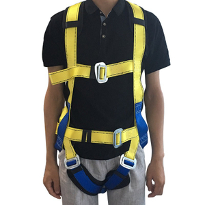 New Arrival Factory Price Industrial Fall Protection Full Body Safety Harness Belt with Safety Lanyard