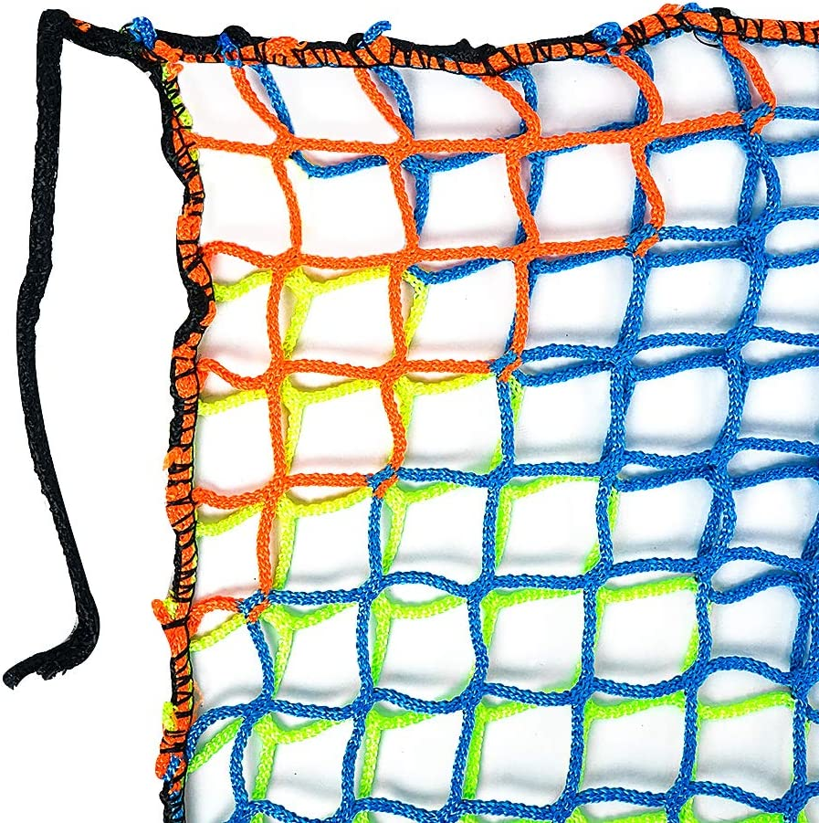 Polyester Knotless Colorful Rainbow Protective Safety Net Or Playground Net for Children 