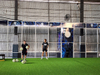 Football Backstop Net Barrier Net With Webbing Sleeve Black Color