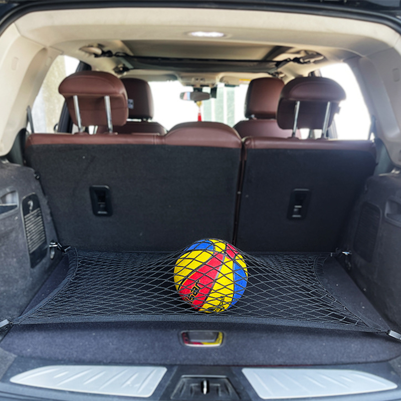 Custom Adjustable Elastic Cargo Net with Exterior Accessories for Secure Storage