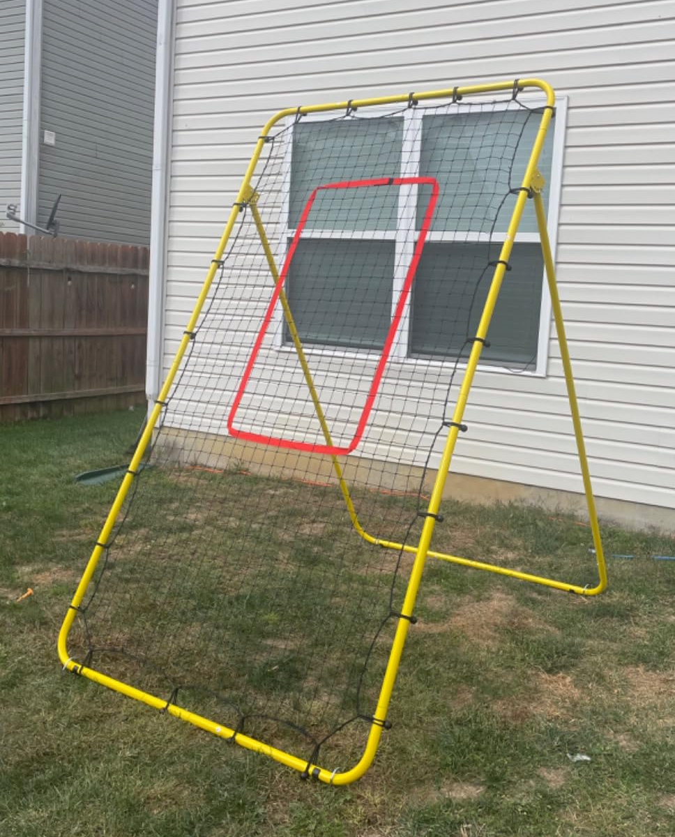 yellow volleyball rebounder