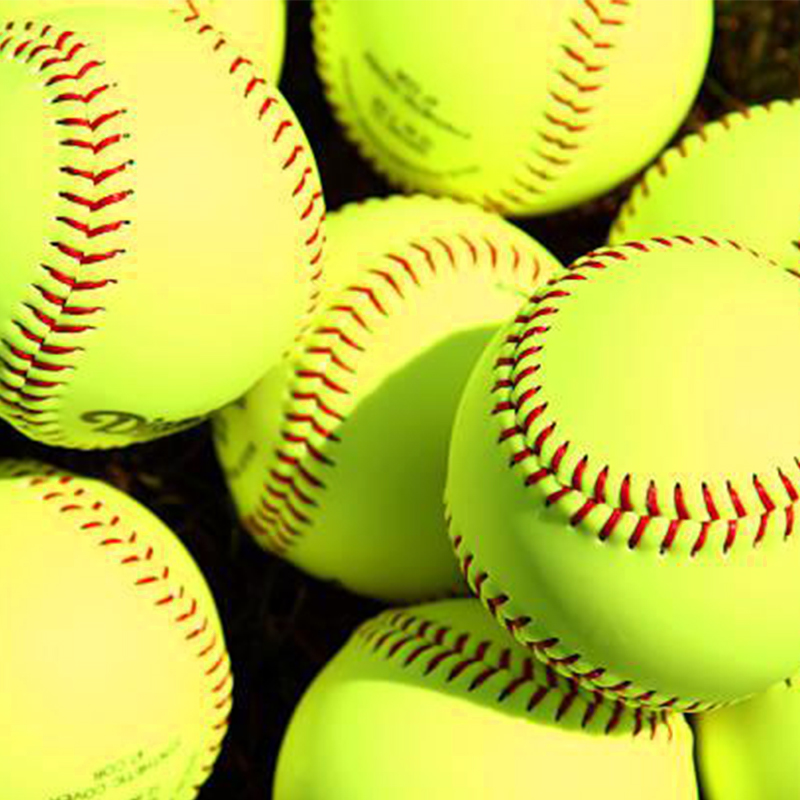 Slow Pitch 52 COR 300 Compression Poly Core Softballs with Flat Seams
