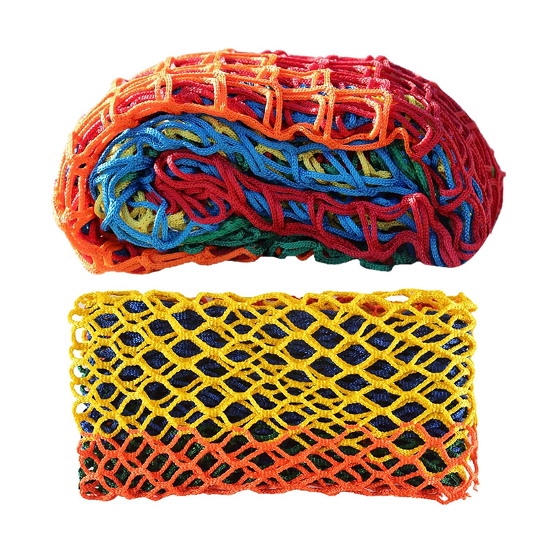 Polyester Knotless Colorful Rainbow Protective Safety Net Or Playground Net for Children 