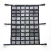 Upgrade Car Ceiling Cargo Net Pocket Double-Layer Mesh Car Roof Storage Organizer With Zipzag And Cam Buckle