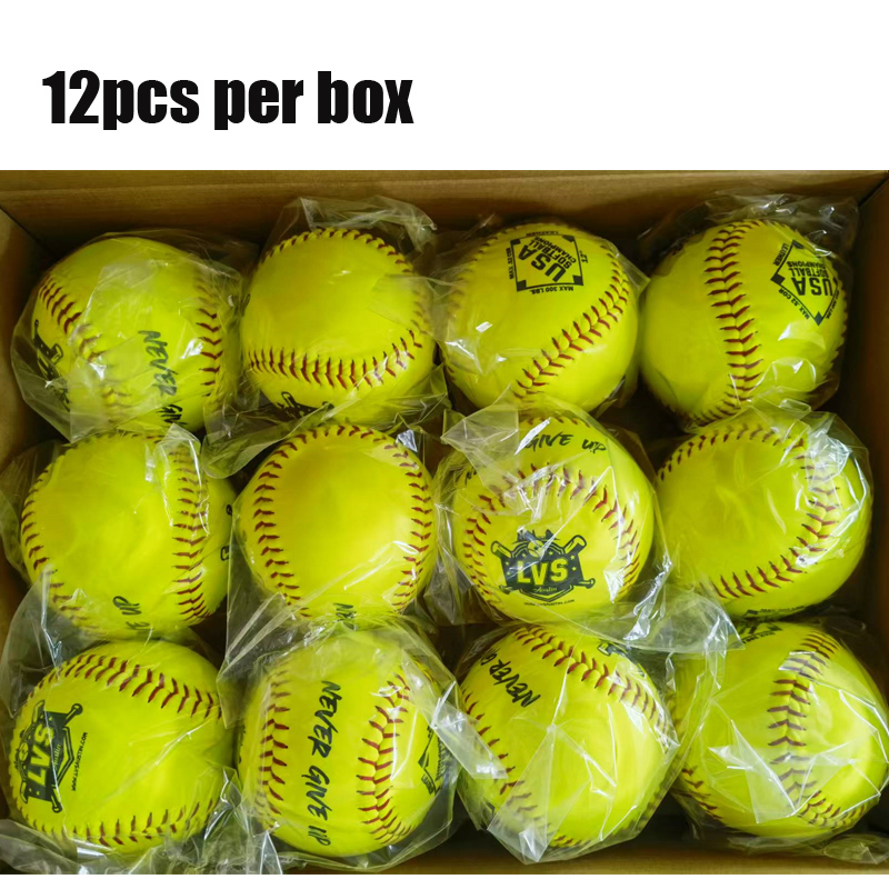 Slow Pitch 52 COR 300 Compression Poly Core Softballs with Flat Seams