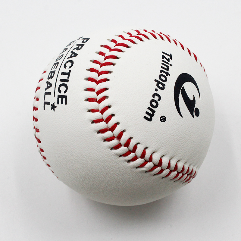 Custom Designed Genuine Leather Practice Baseball Ball with 15% Wool Winding for Practice