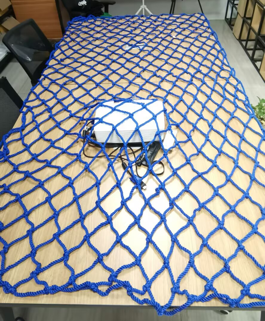 Pallet Rack Net Knotted Safety Net For Supermarket Prevent Items From Falling Down PE Materials