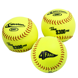 Custom Synthetic Leather Softball Ball with High Density Cork Same as Weston 4FANS Softball