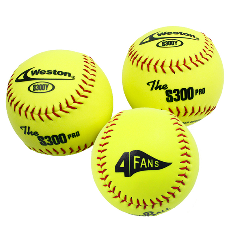 Custom Synthetic Leather Softball Ball with High Density Cork Same as Weston 4FANS Softball