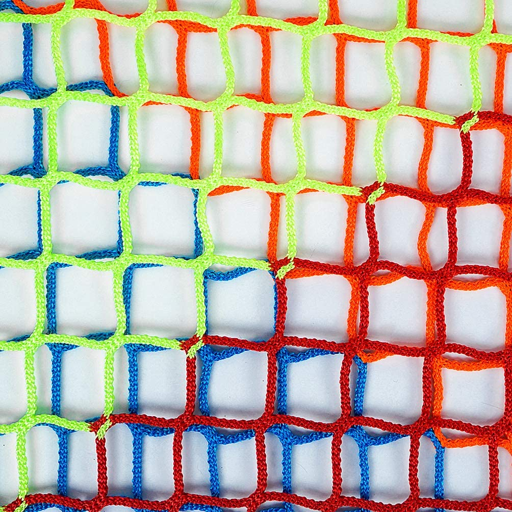 Polyester Knotless Colorful Rainbow Protective Safety Net Or Playground Net for Children 