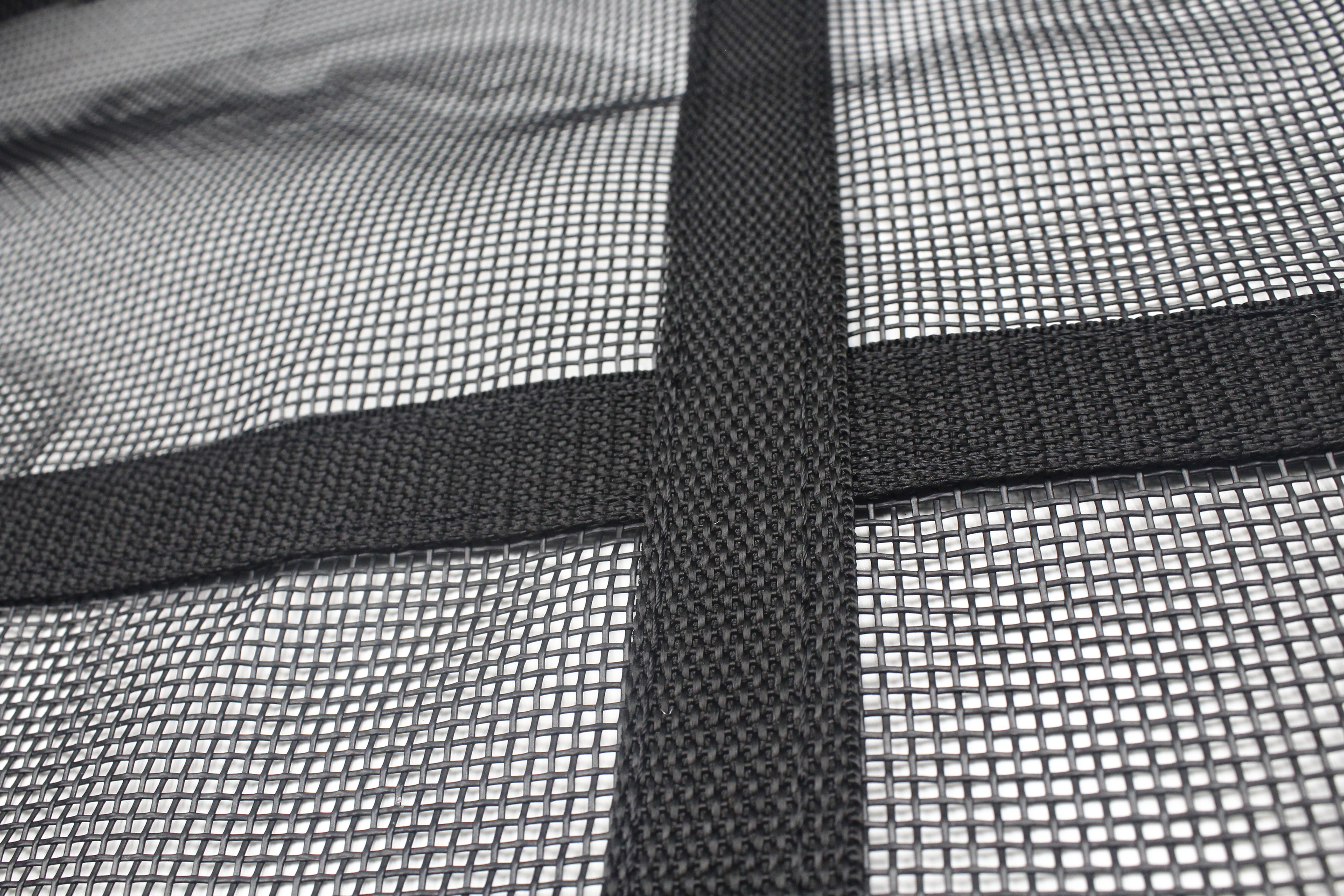 Heavy Duty PVC Mesh Cargo Net For Pickup Truck Or Trailer With Straps, Hook or Cam Buckle