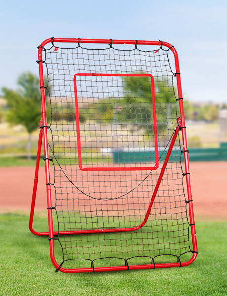 red volleyball rebounder
