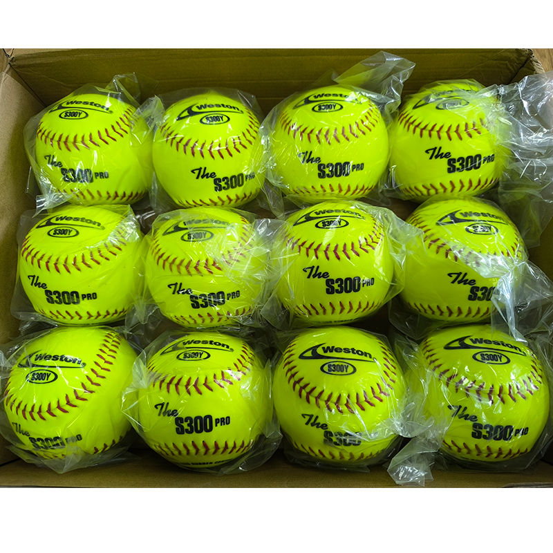 Custom Synthetic Leather Softball Ball with High Density Cork Same as Weston 4FANS Softball