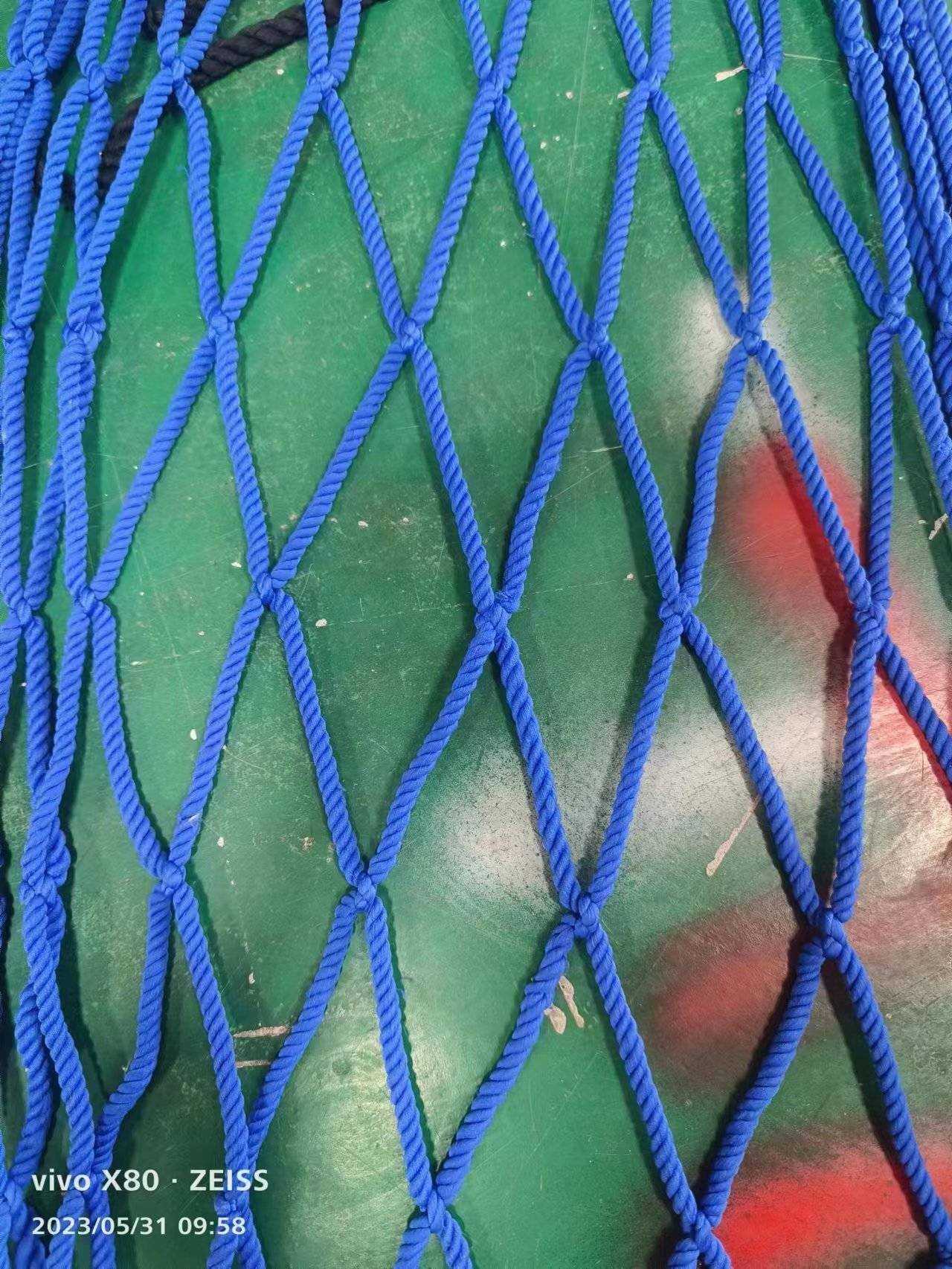 Pallet Rack Net Knotted Safety Net For Supermarket Prevent Items From Falling Down PE Materials