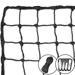 Custom Small Mesh Size Twisted Knotted PE Material Back Stop Net for Sports Activities