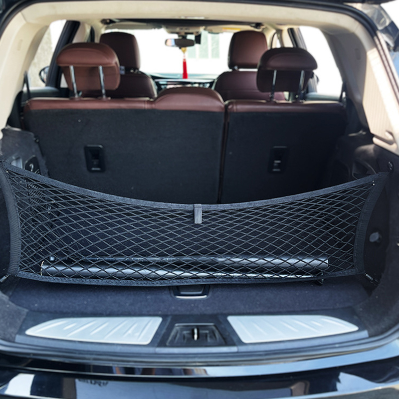 Custom Adjustable Elastic Cargo Net with Exterior Accessories for Secure Storage
