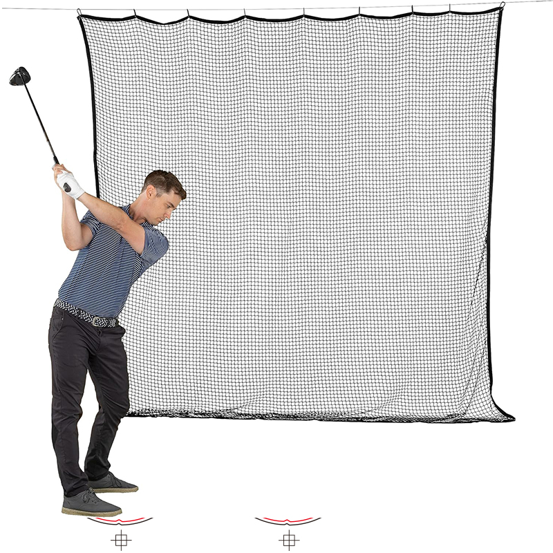 Custom Backstop Net with Webbing Border for Indoor or Outdoor Sports Activities