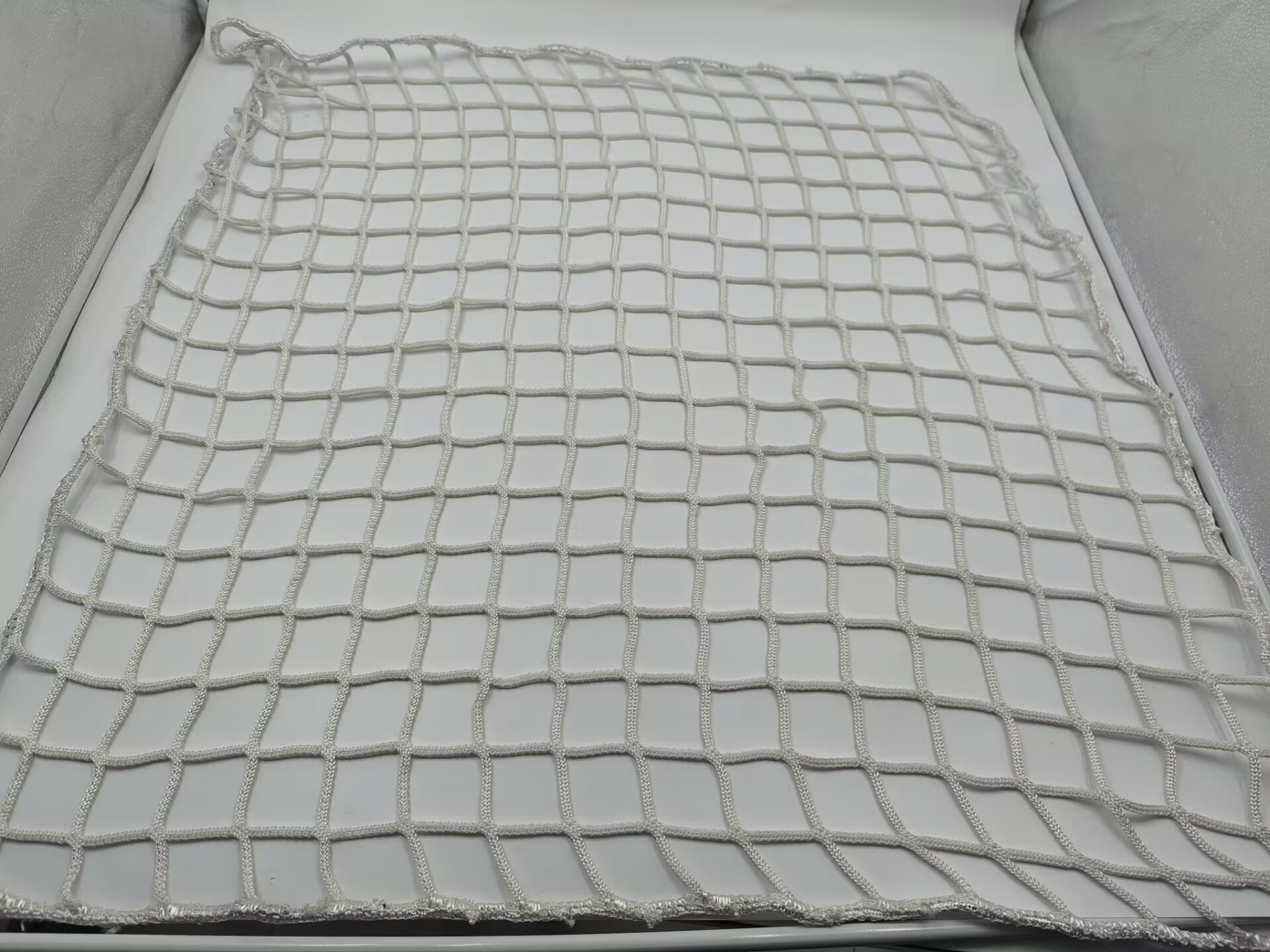 Heavy Duty Boat Lifeline Anti-Protection Safety Net Cruise Catamaran Trampoline Net Multihull Nets Trimarans Net White Color With Edge Treatment