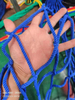 Pallet Rack Net Knotted Safety Net For Supermarket Prevent Items From Falling Down PE Materials