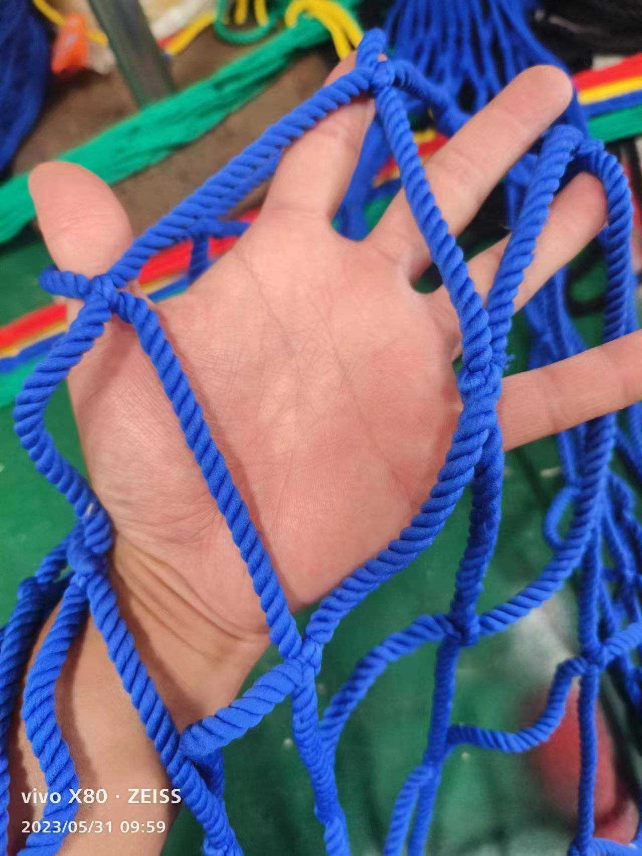 Pallet Rack Net Knotted Safety Net For Supermarket Prevent Items From Falling Down PE Materials