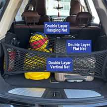 Custom Adjustable Elastic Cargo Net with Exterior Accessories for Secure Storage