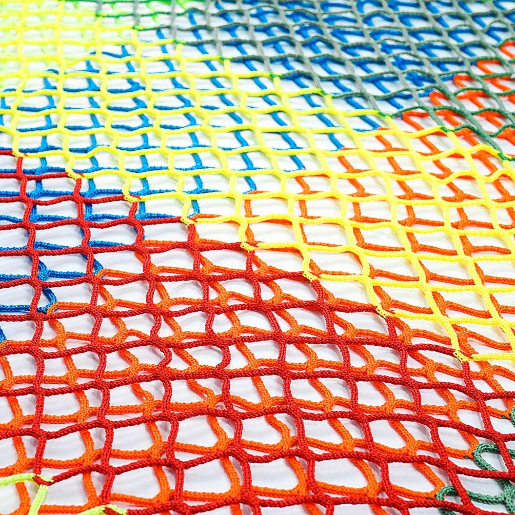 Polyester Knotless Colorful Rainbow Protective Safety Net Or Playground Net for Children 