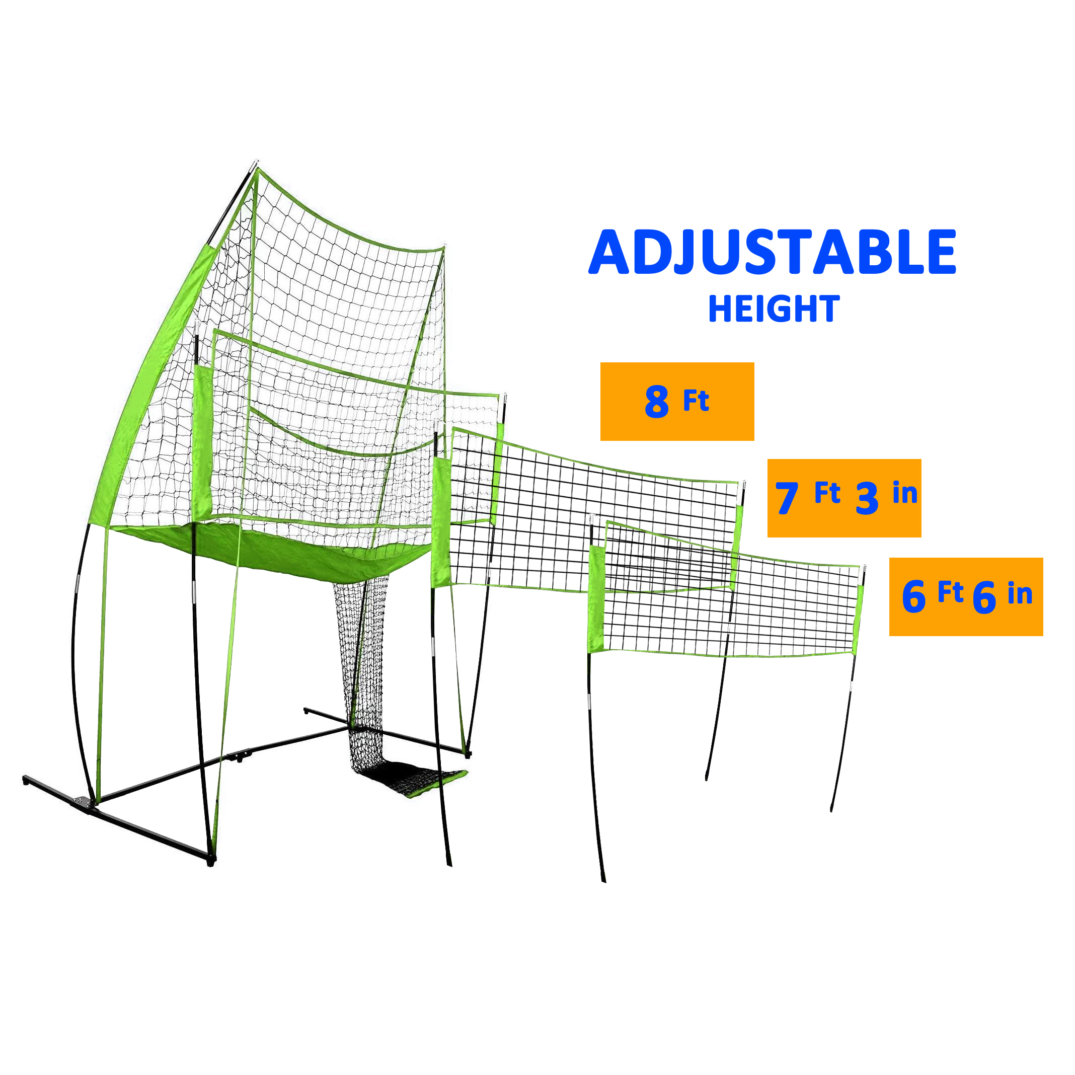 Factory Price Volleyball Net 11*8ft Adjustable Height Volleyball Station Net