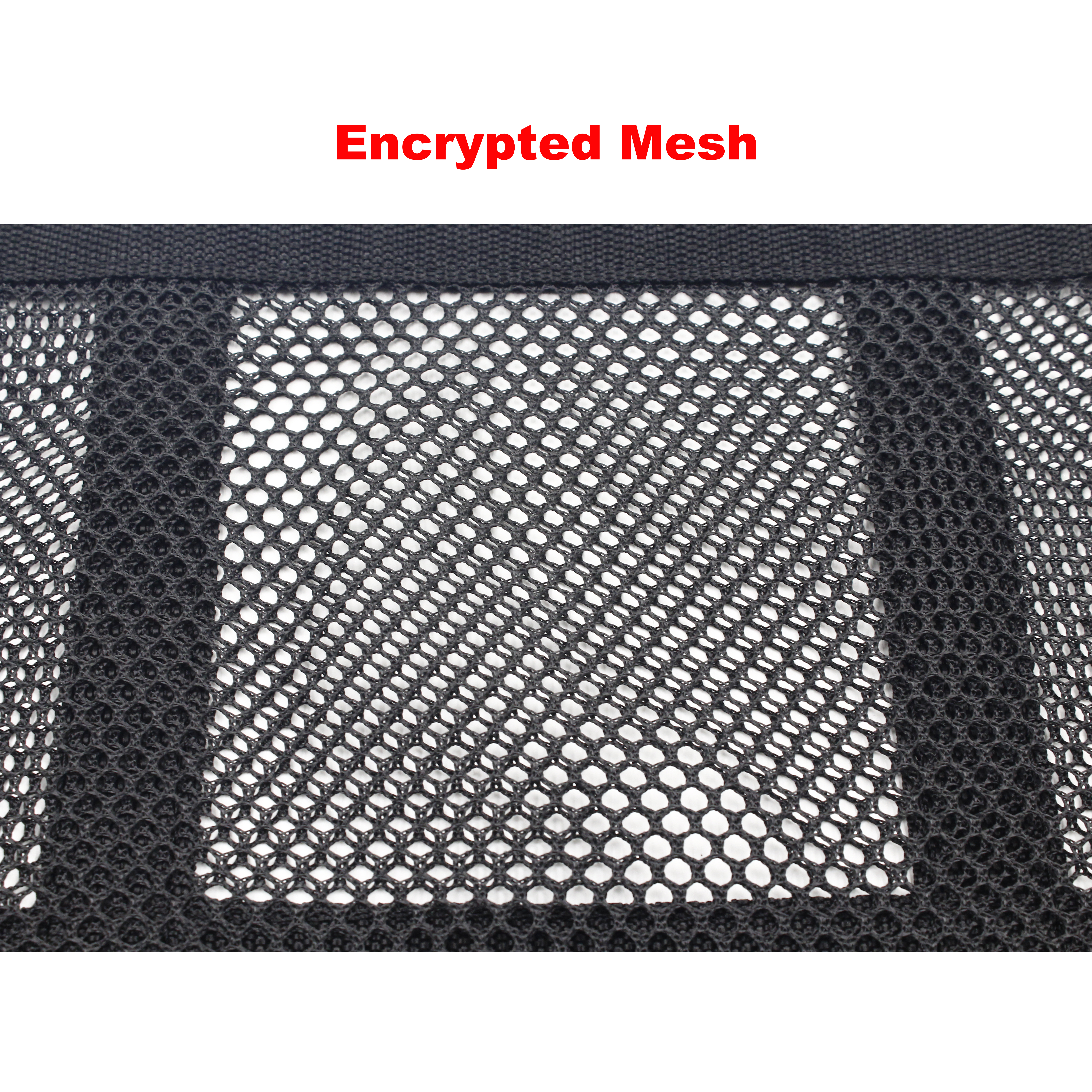 Upgrade Car Ceiling Cargo Net Pocket Double-Layer Mesh Car Roof Storage Organizer With Zipzag And Cam Buckle