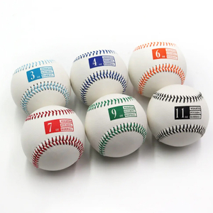 Custom Weight Logo White Leather 9 Inch Weighted Practice Baseballs