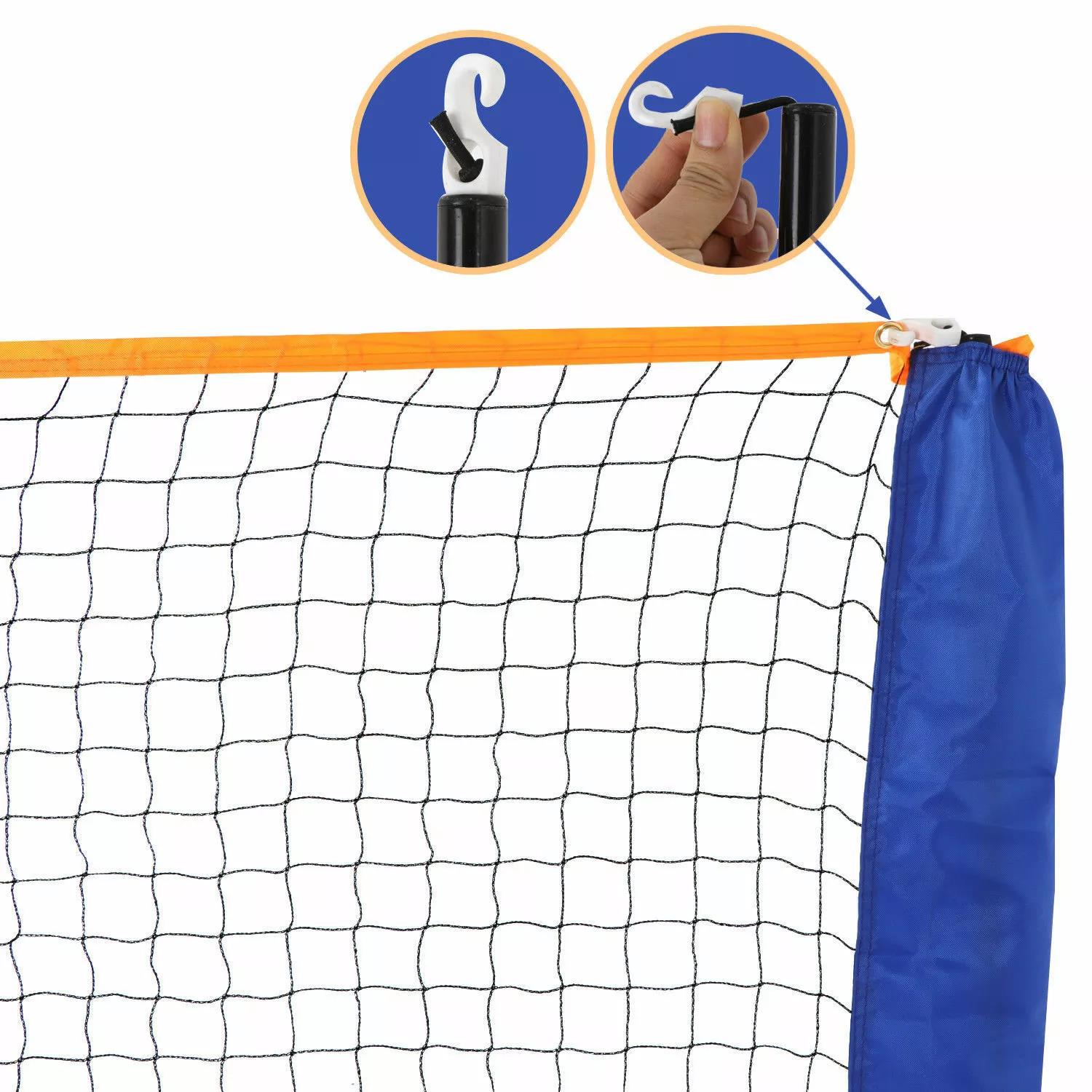 Competition multi sport adjustable height portable badminton net with fast assembly