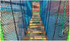 Safety Net Jump Net For Playground Anti-Fall Protection Polyester or Polyamide Materials Hexagonal Shape Colored Net Colorful Jungle Trampoline Net