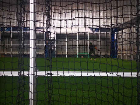 Football Backstop Net Barrier Net With Webbing Sleeve Black Color