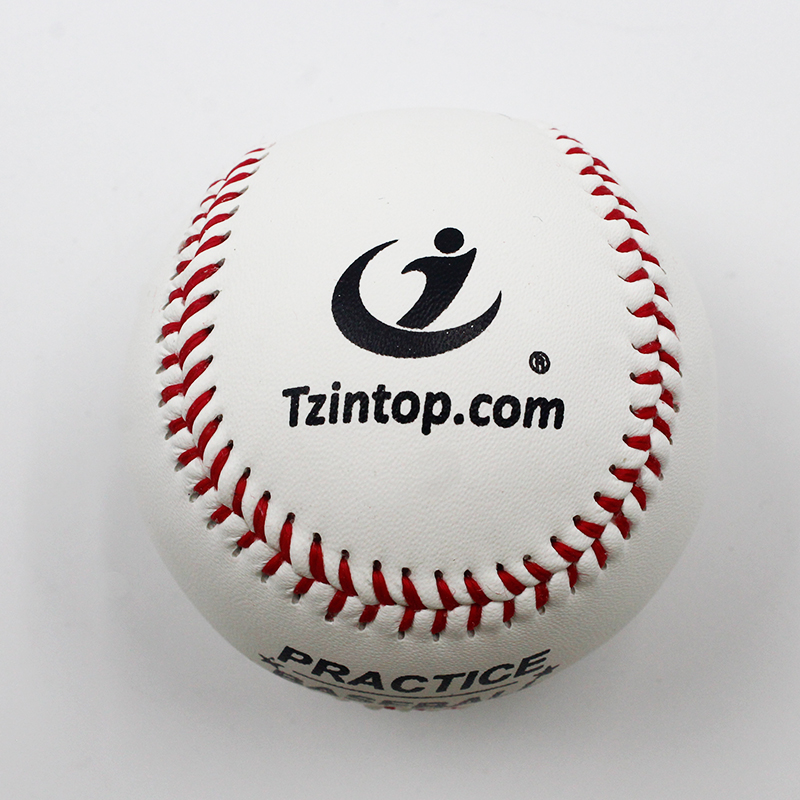 Custom Designed Genuine Leather Practice Baseball Ball with 15% Wool Winding for Practice
