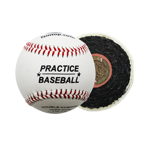 Custom Designed Genuine Leather Practice Baseball Ball with 15% Wool Winding for Practice